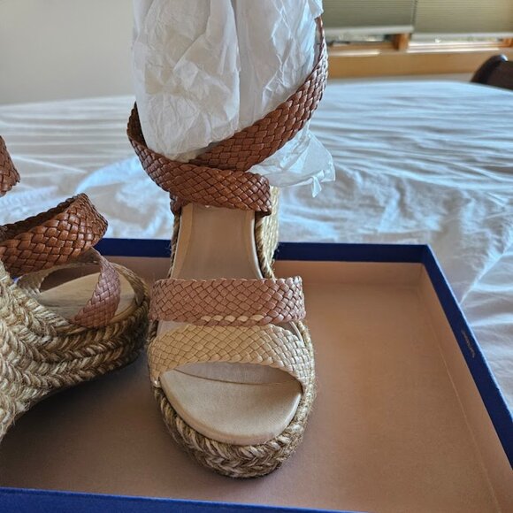 Stuart Weitzman Elsie Espadrille Wedge Sandal Size  7 M US - Picture 3 of 8